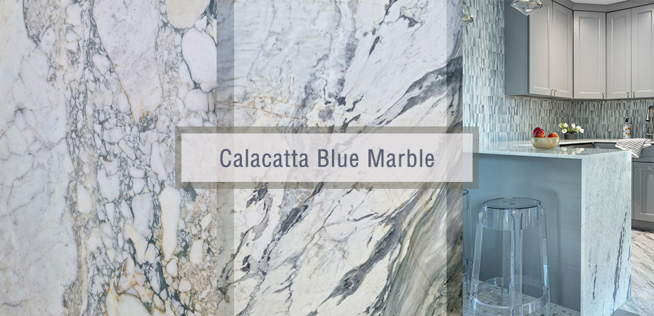 Marmar biru Calacatta