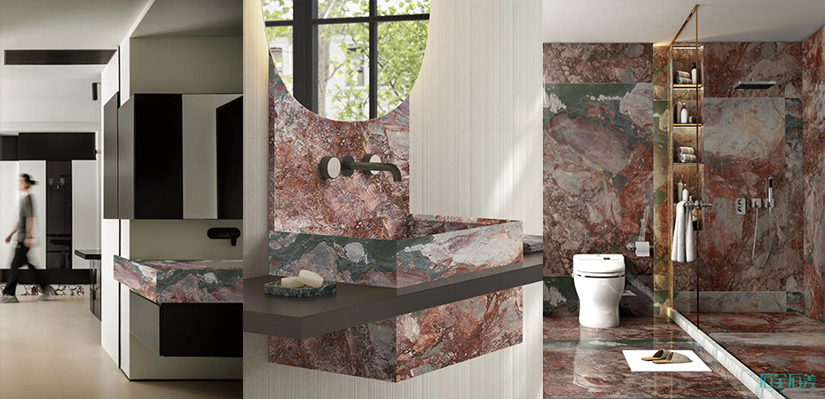 Four Seasons Green Marble in Bathroom