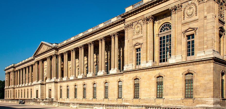 Louvre East Façade limestone