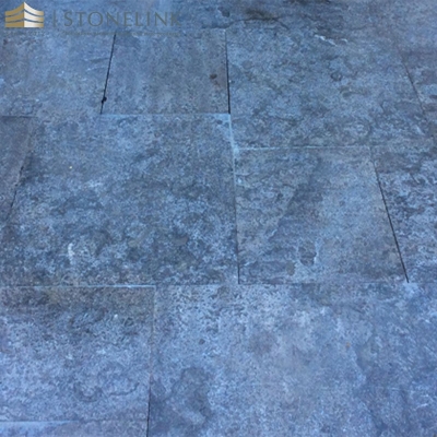 Blue limestone pavers