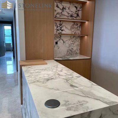 Calacatta viola marble slab