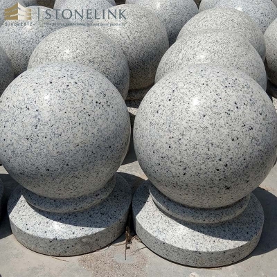 Granite parking stone ball