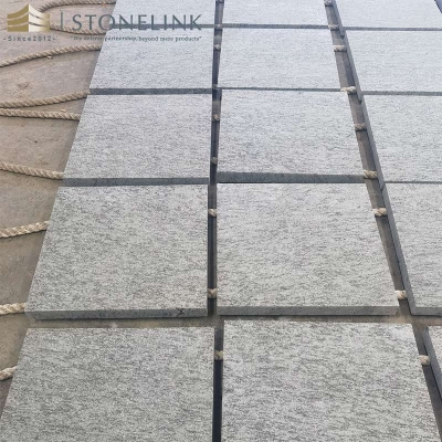 Verde Springbok green granite honed stone pavers