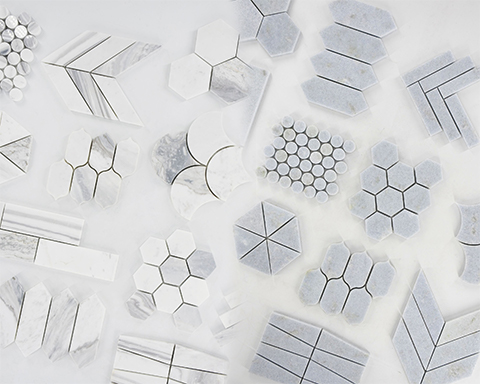 Spesifikasi Jubin Mozek Marmar Putih Potong mengikut Saiz & Mozek Paling Biasa di Pasaran AS